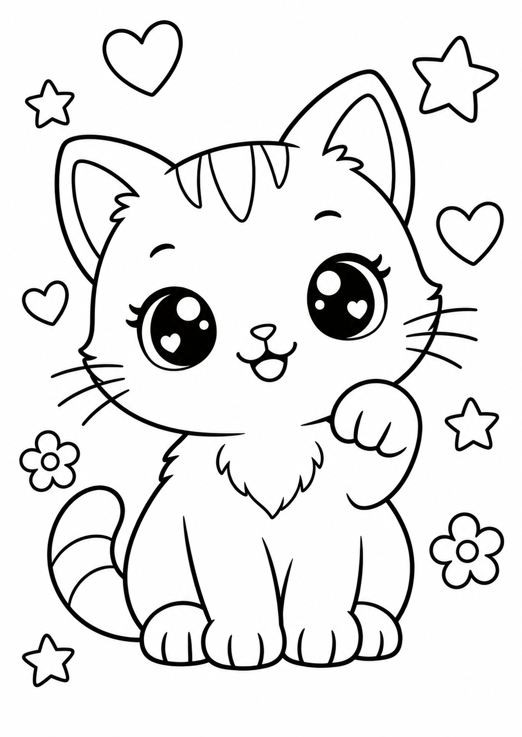 Le chaton qui fait coucou