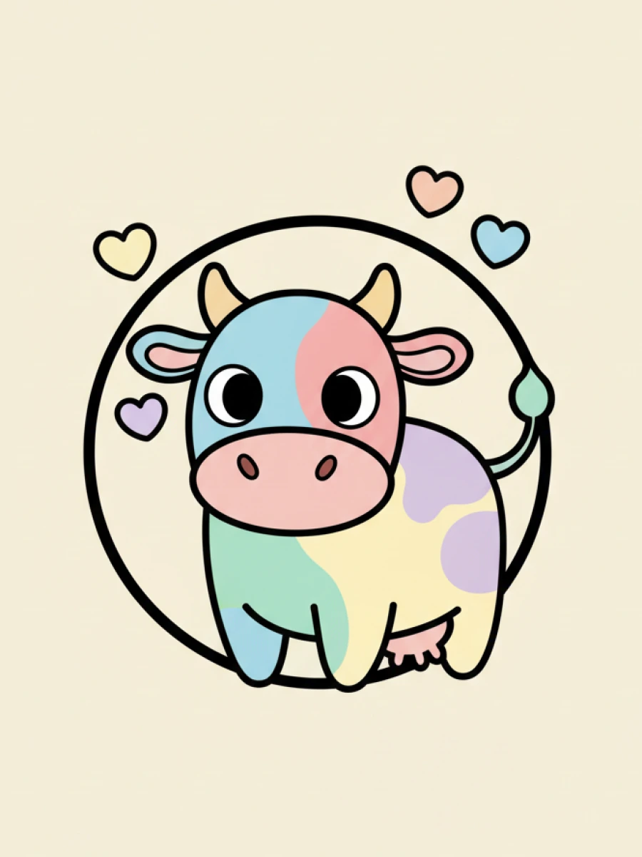 coloriage vache