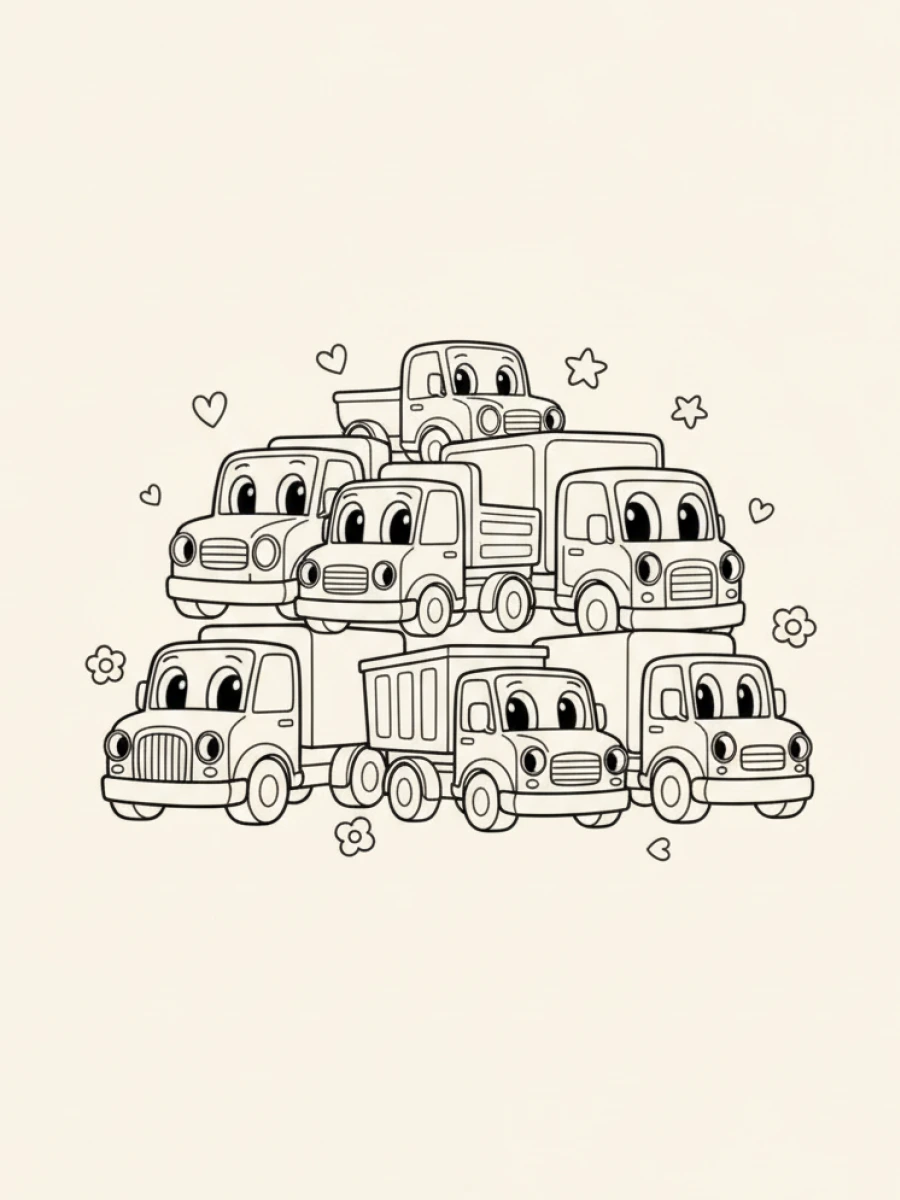coloriage camion