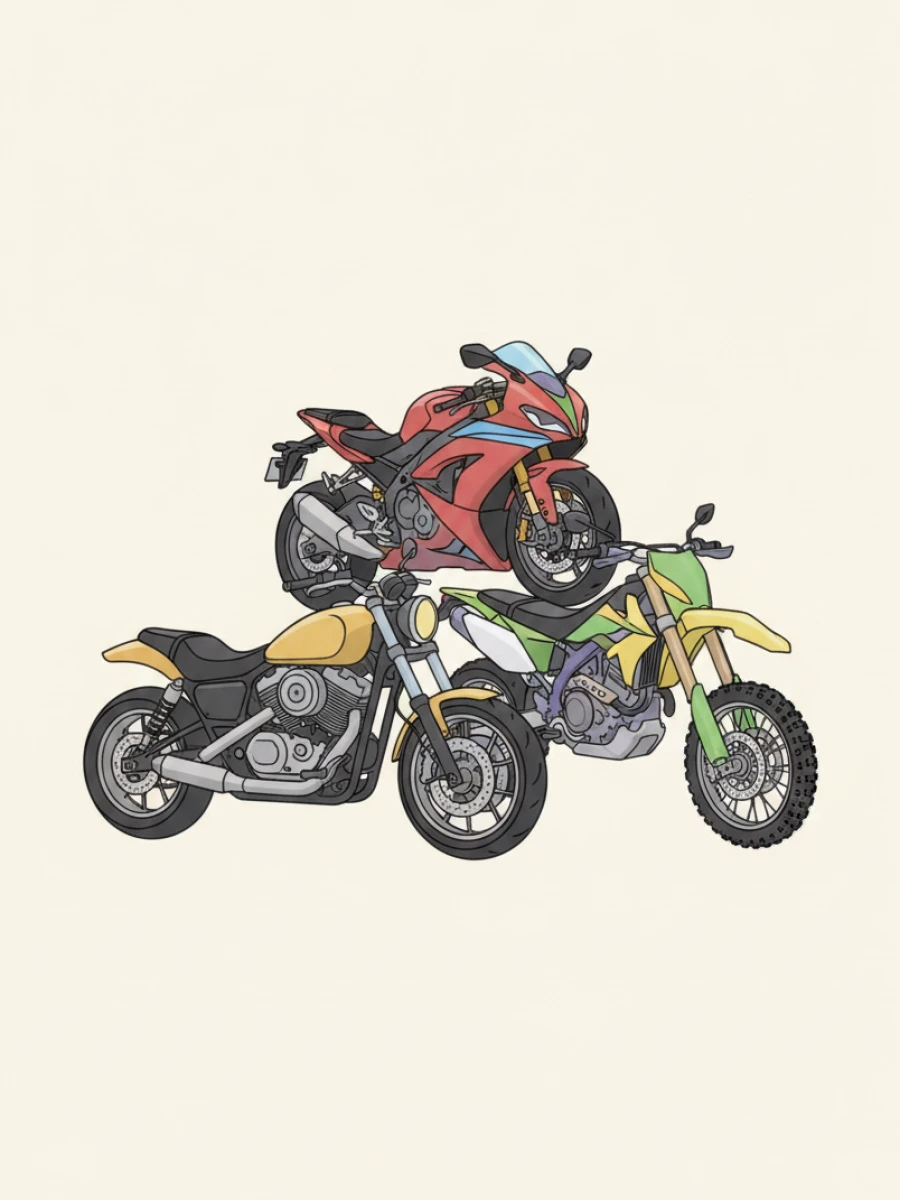 Coloriage moto
