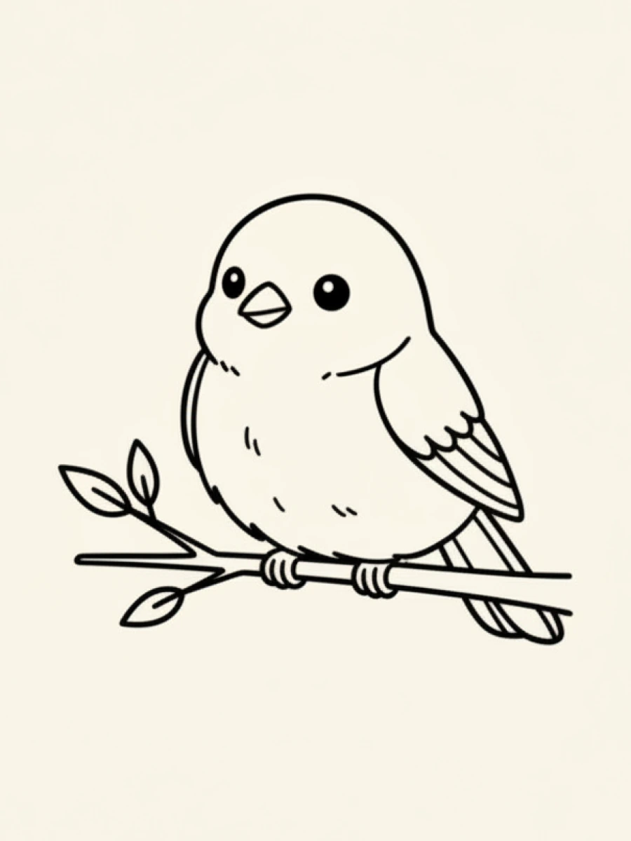 Coloriage animaux coloriage oiseau