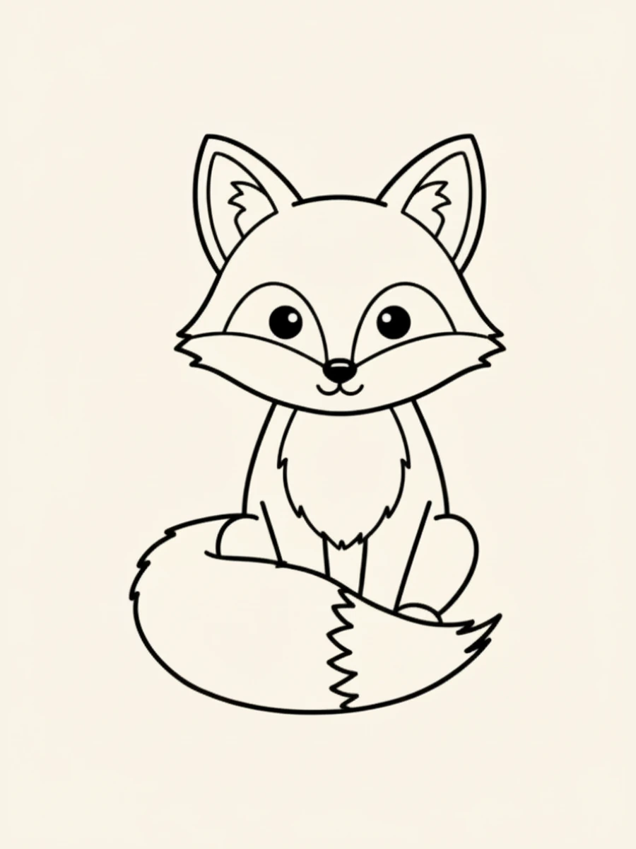 Coloriage animaux coloriage renard