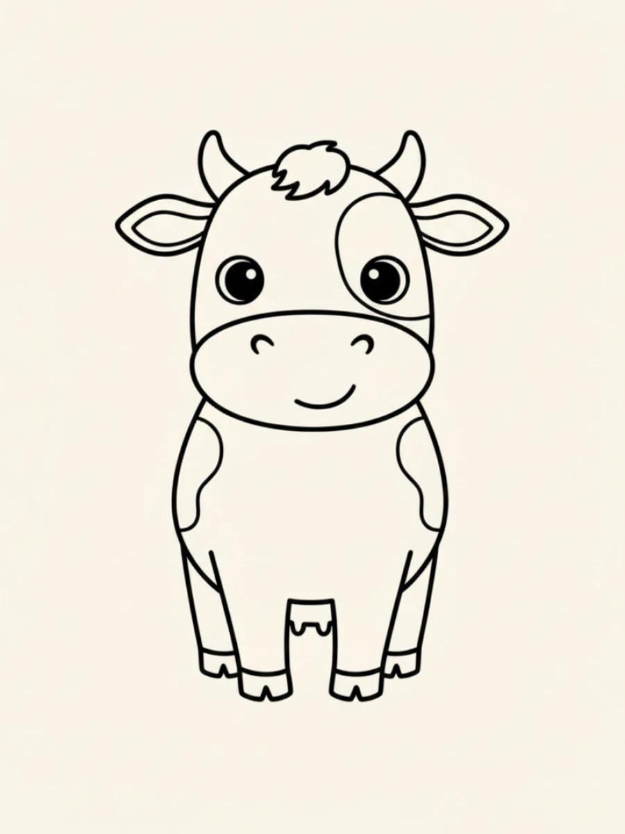 Coloriage animaux coloriage vache
